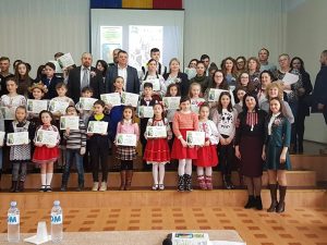 Participarea la etapa raională a Festivalului Internațional de creație ”Grigore Vieru- poetul Duminicii”.